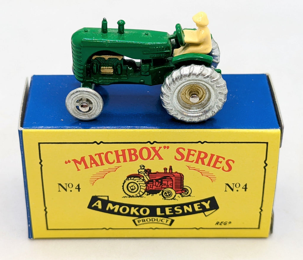 1993 Moko Lesney Matchbox Series No. 4 Massey Tractor Diecast With Box