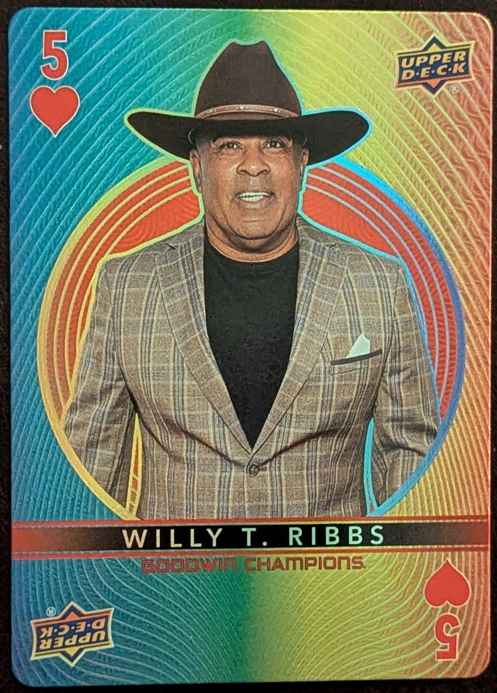2022 Upper Deck Goodwin Champions #5 Hearts Willy T. Ribbs Playing Card Racing