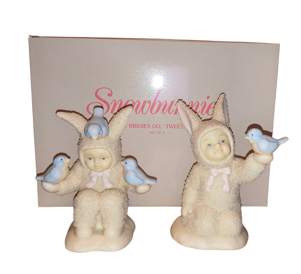 Dept 56 Snowbunnies All The Little Birdies Go Tweet, Tweet, Tweet