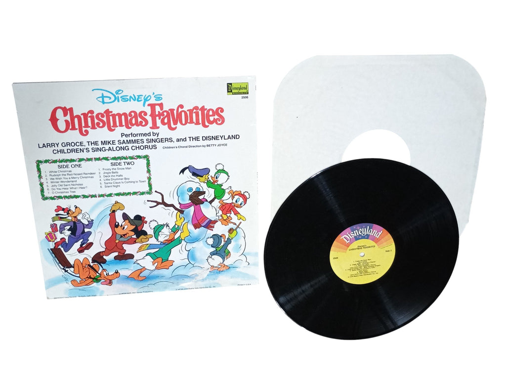 1979 Disneyland Records Disney's Christmas Favorites Sing-A-Long 2506 Vinyl LP image 2