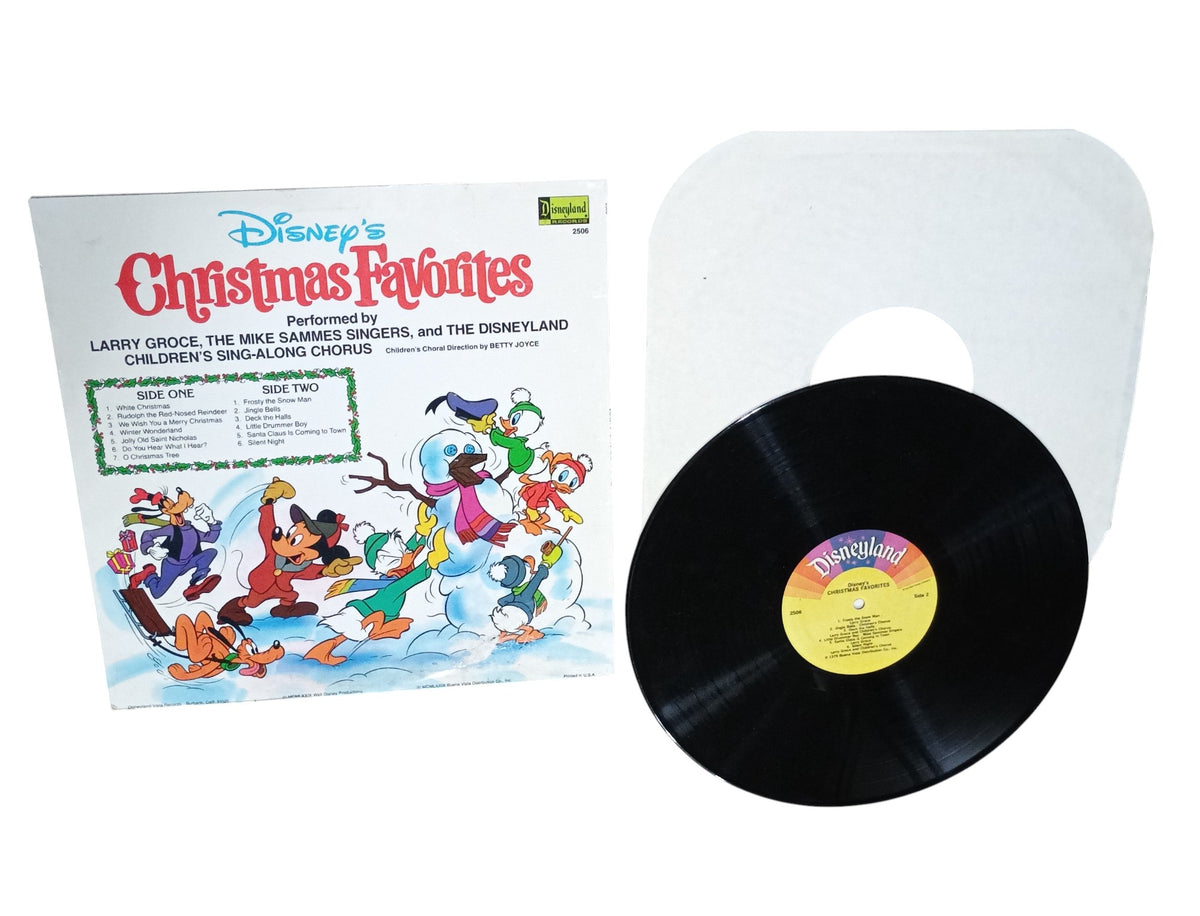 1979 Disneyland Records Disney's Christmas Favorites Sing-A-Long 2506 Vinyl LP image 2