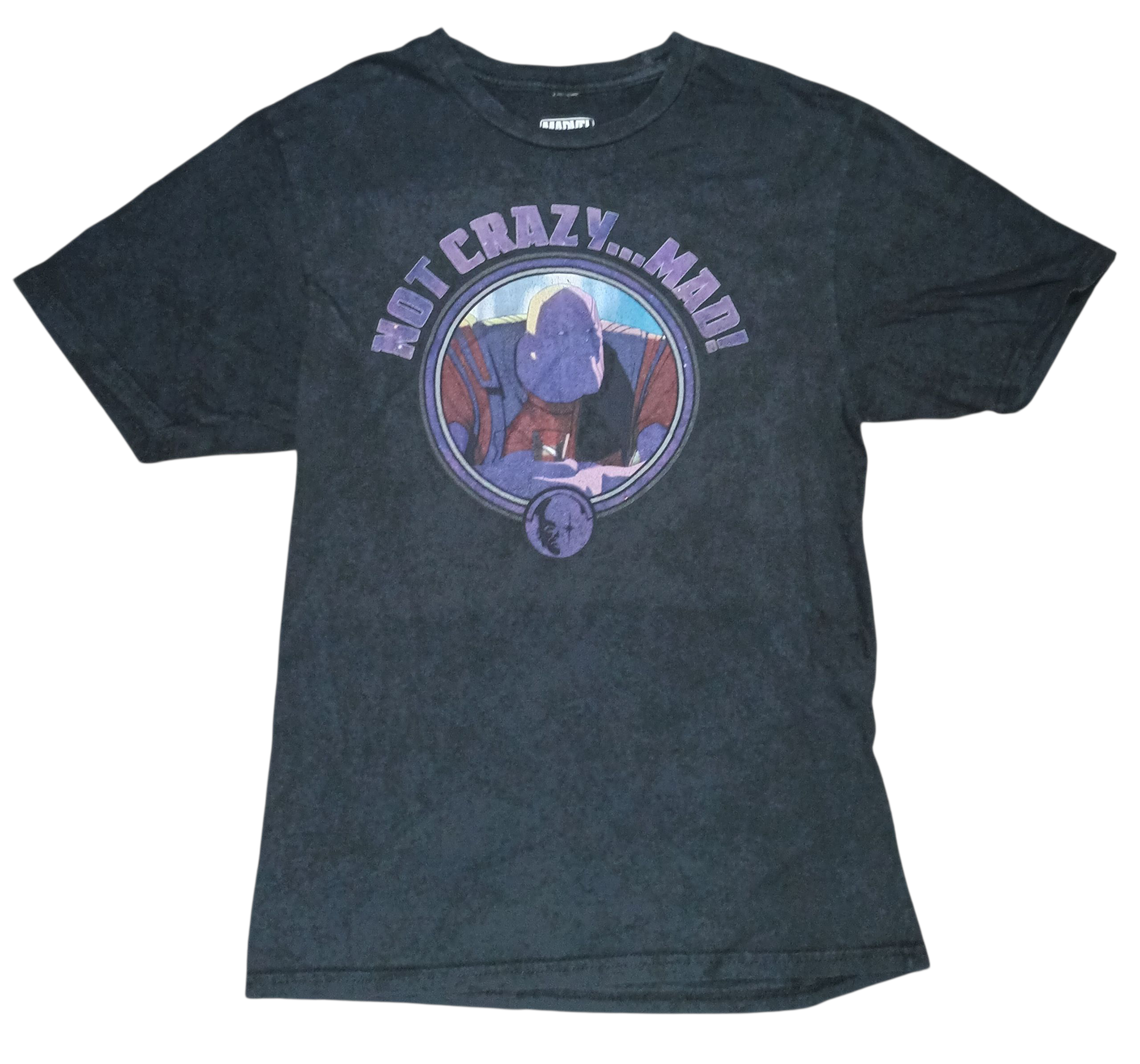 Marvel What If Thanos Not Crazy Mad Black T Shirt Size Small