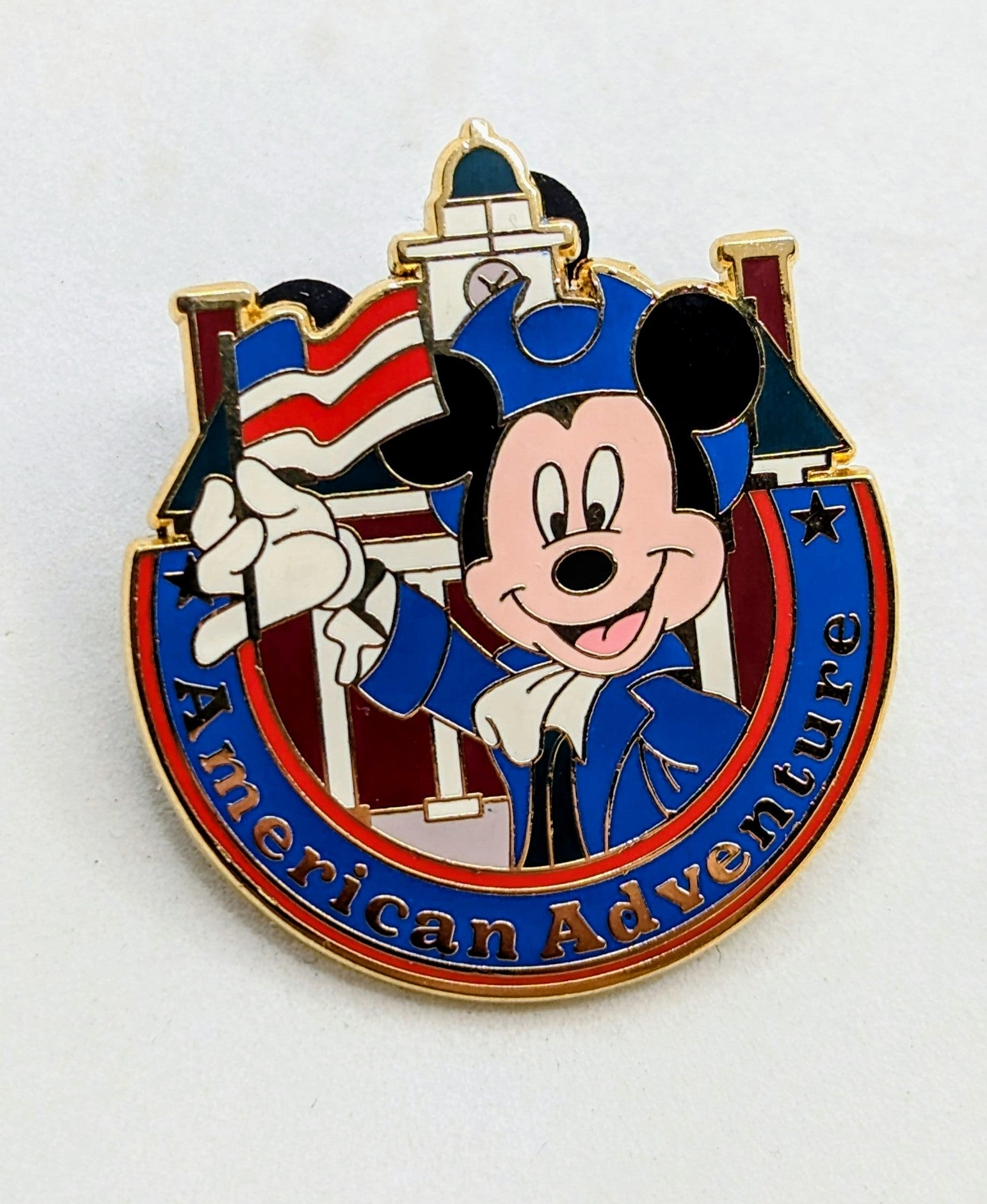 2010 Disney WDW Epcot World Showcase Mickey Mouse American Adventure Pin