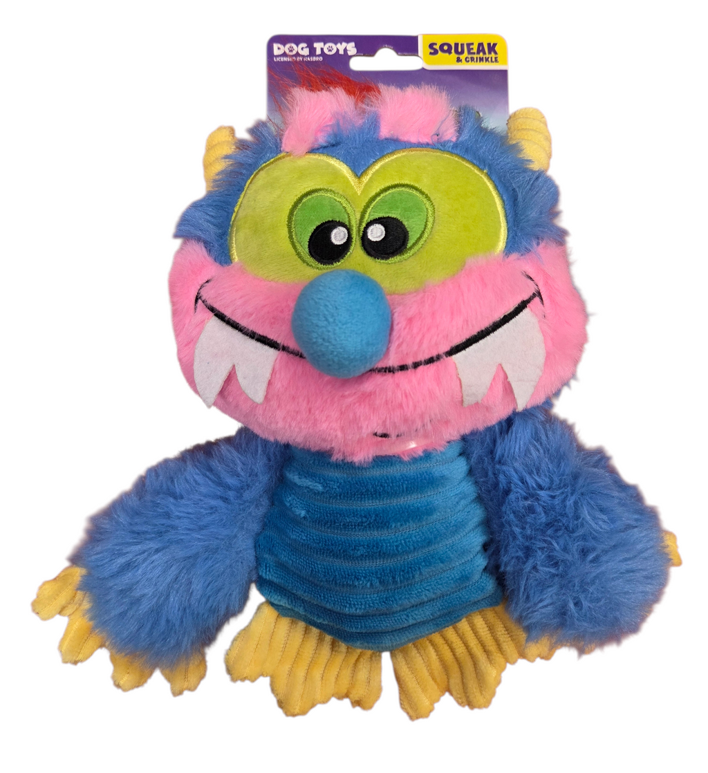 Hasbro My Pet Monster Squeak & Crinkle Dog Toy 9.5" Plush