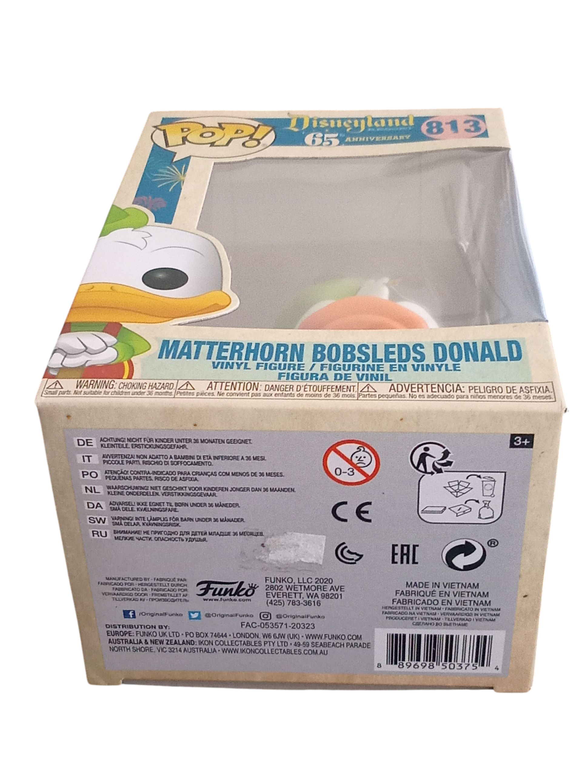 Funko Pop! Disney Disneyland 65th Anniversary Matterhorn Bobsled Donald #813 image 4