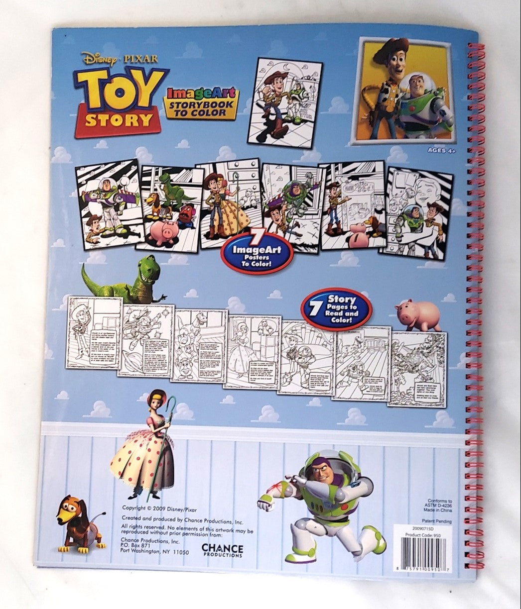 2009 Chance Toy Story ImageArt Storybook To Color 17x13 Inches image 5