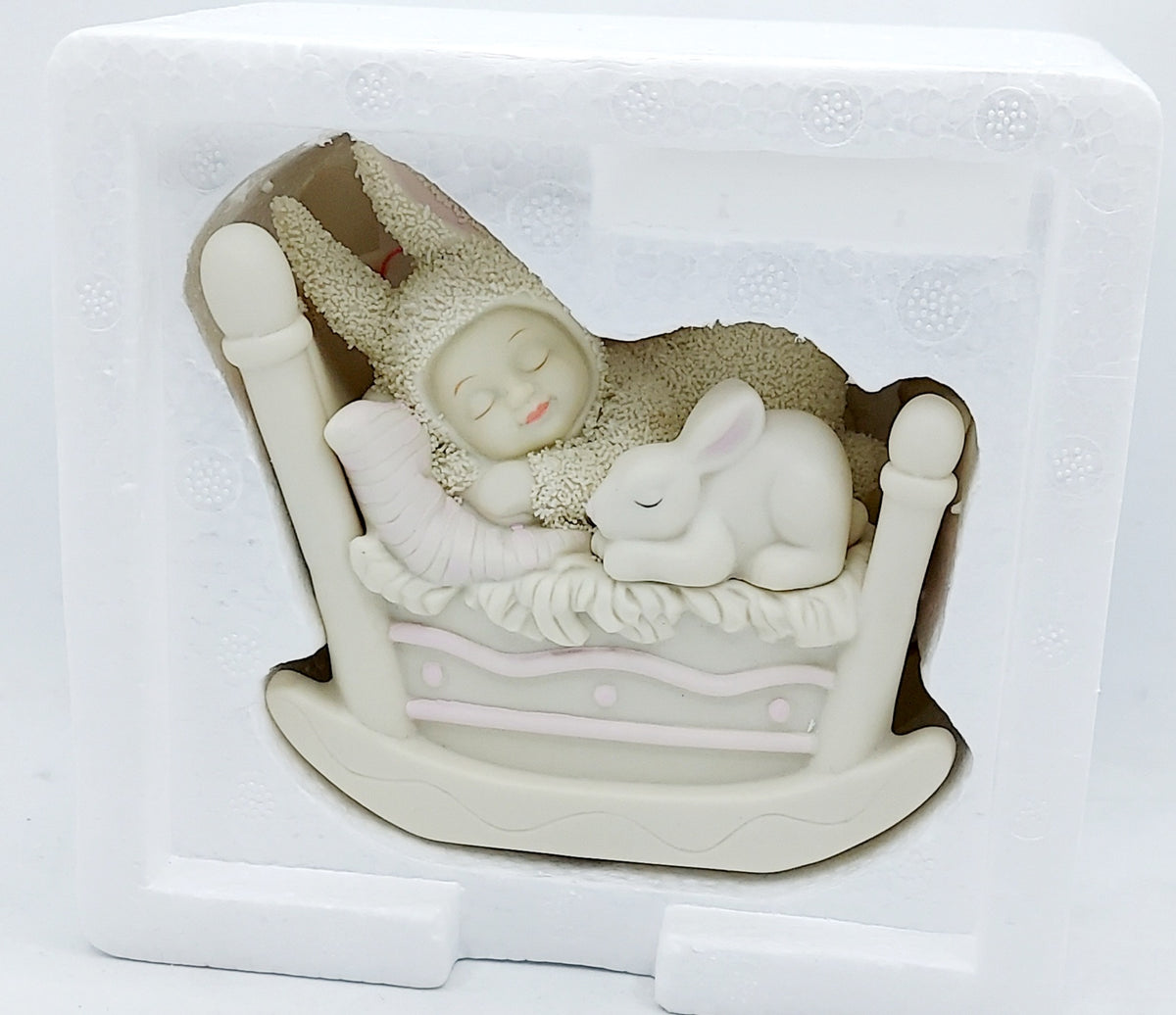 Department 56 Snowbunnies Rock-A-Bye Bunny Figurine 26306 image 2
