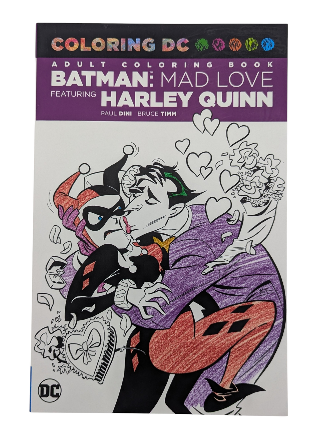2016 DC Comics Batman Mad Love Featuring Harley Quinn Adult Coloring Book
