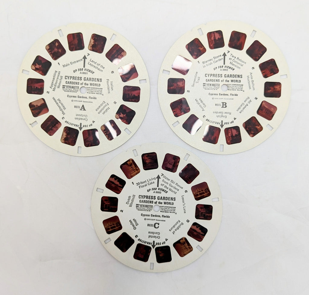 1976 GAF View-Master Cypress Gardens 21 Stereo Pictures 3 Reel Pack image 3