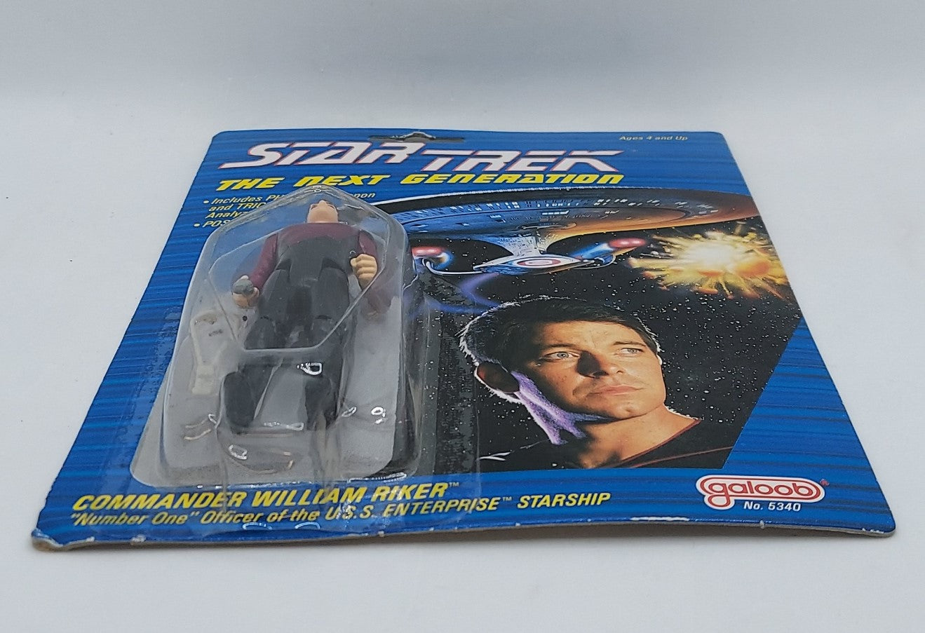 1988 Galoob Star Trek The Next Generation Commander William Riker image 2
