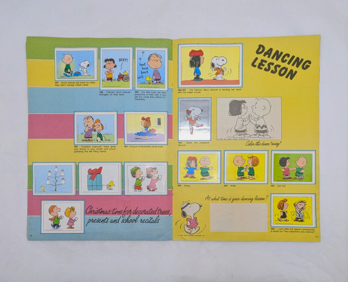 1986 Panini Peanuts I Love Snoppy Sticker Album - Complete image 15