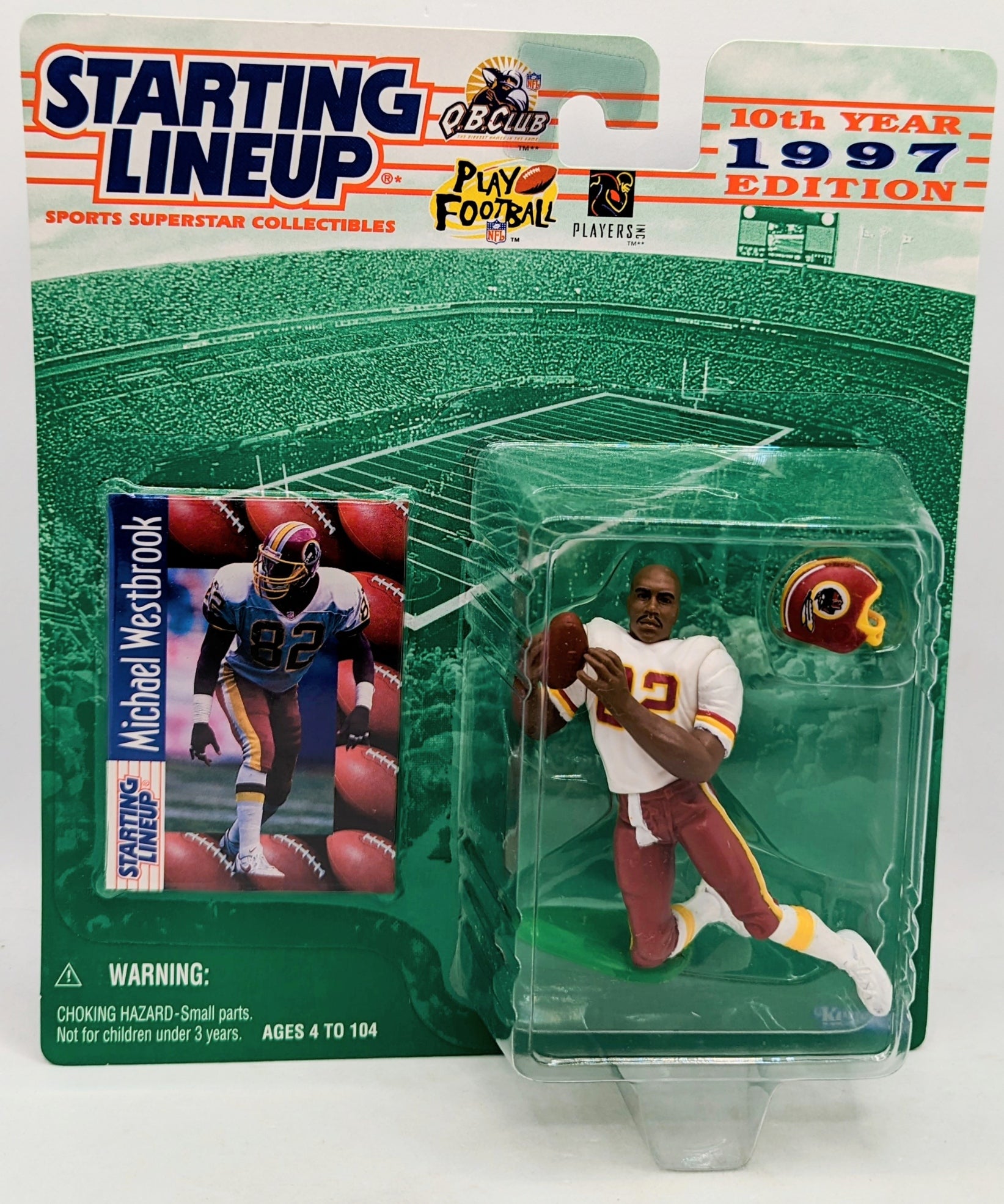 1997 Starting Lineup Michael Westbrook Washington Redskins Football Figure