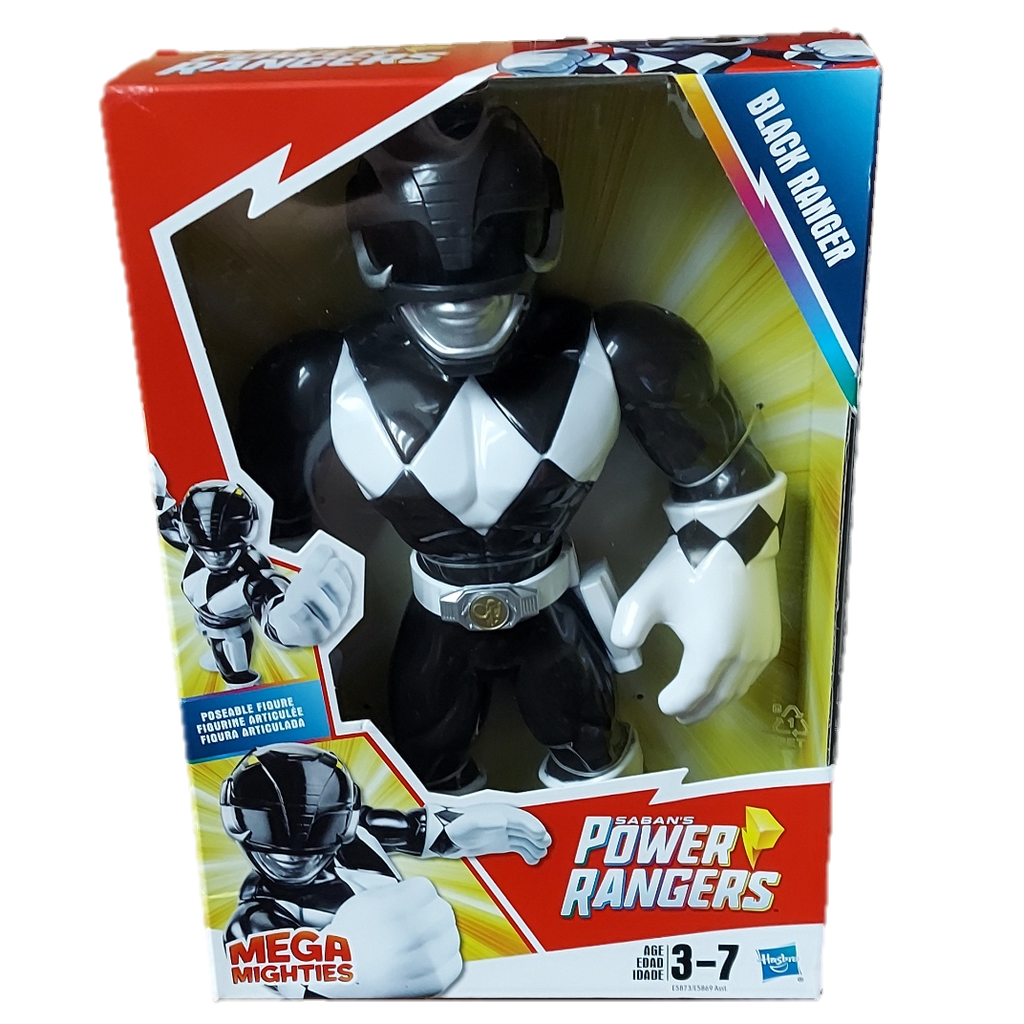 Playskool Heroes Mega Mighties Power Rangers Black Ranger Action Figure