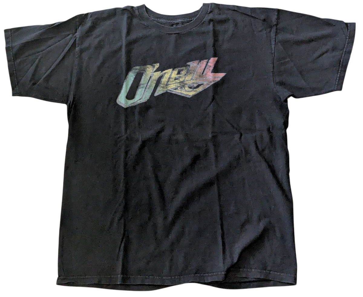 O'Neill Surf Rasta Logo Wave Design T-Shirt Mens Large