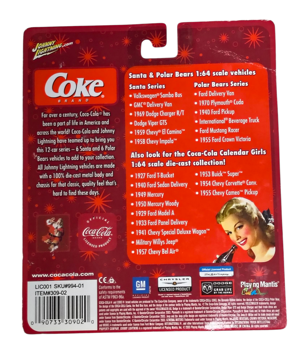 2003 Johnny Lightning Coca Cola Polar Bears 1955 Ford Crown Victoria 1:64 image 2