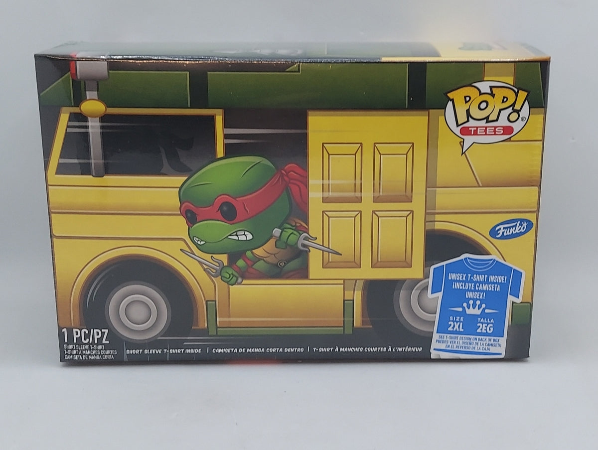 Funko Pop Tees TMNT Turtle Power T-Shirt, With Collectible Turtle Van Box image 5
