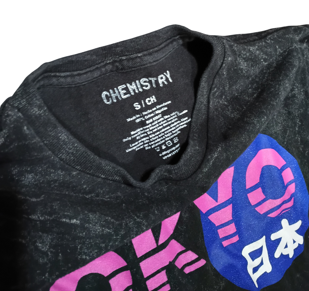 Chemistry Brand Tokyo Japan Stone Wash Gray T-Shirt Mens Small image 3