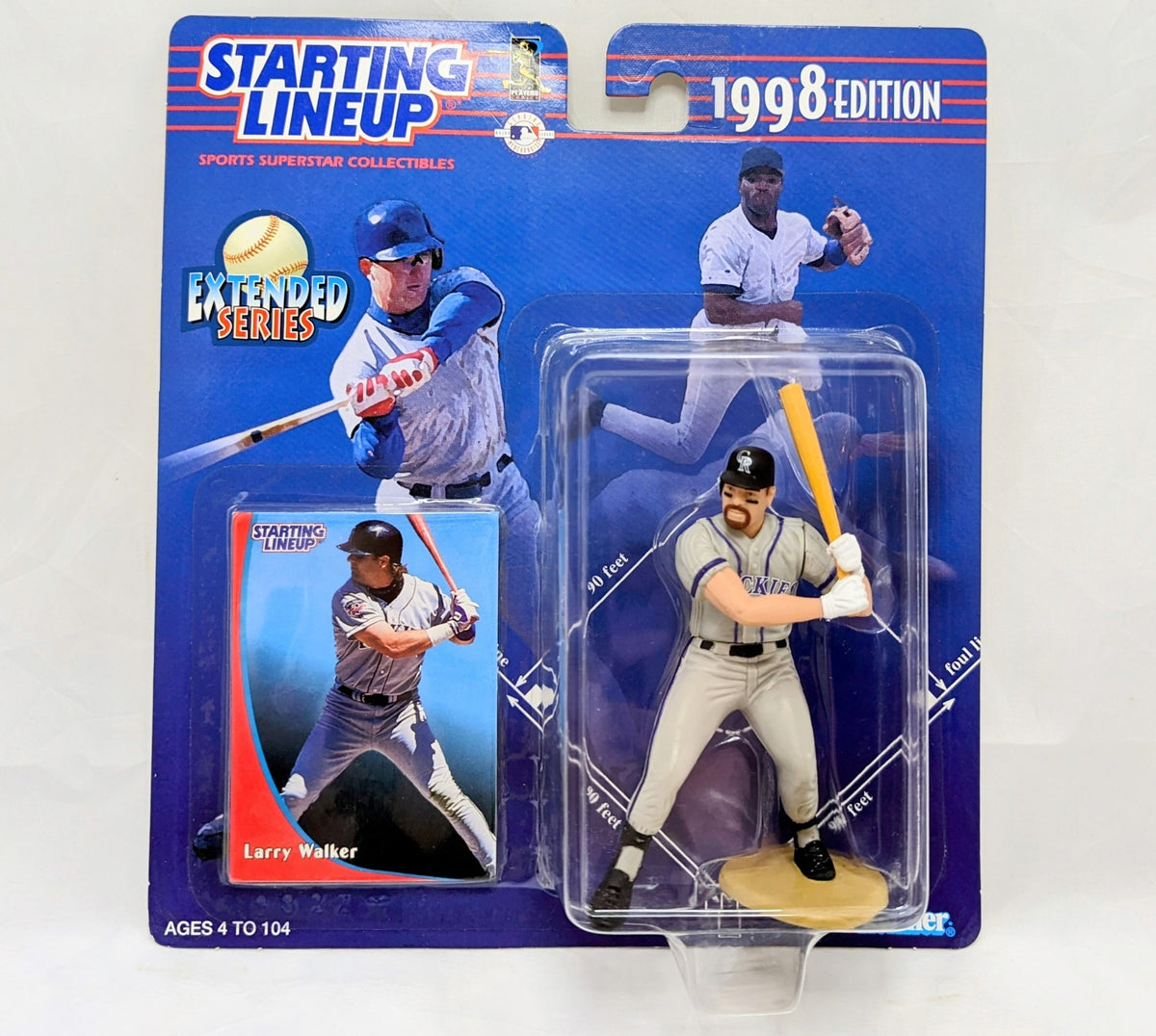 1998 Starting Lineup Larry Walker Extended Colorado Rockies Baseball Figure