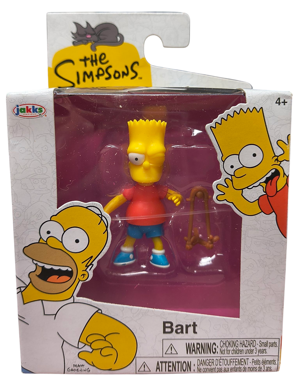 Jakks Pacific The Simpsons Wave 2 Bart w/ Slingshot 2.5" Mini Action Figure