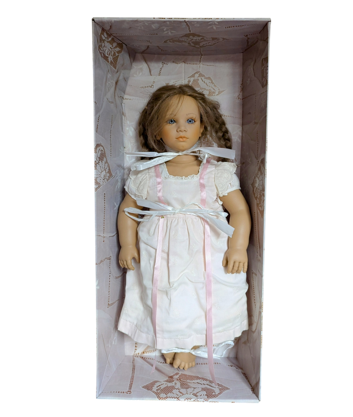 1991 Timeless Creations Annette Himstedt Puppen Kinder Fiene Barefoot Doll 26" image 2