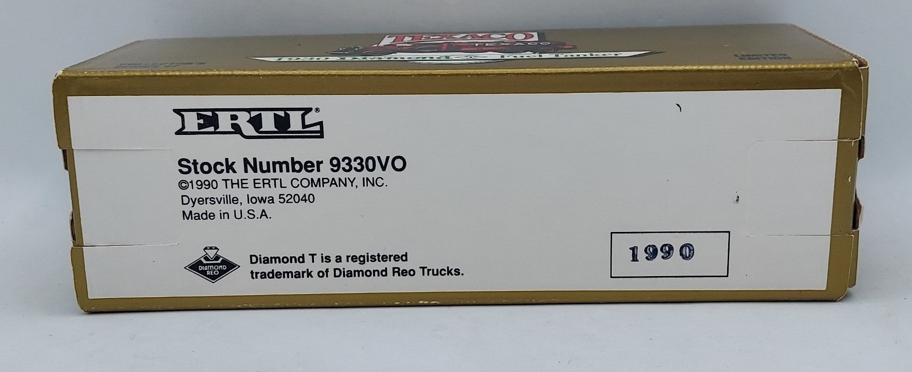 1990 ERTL Collector Series Texaco Diamond Fuel Tanker Bank image 2