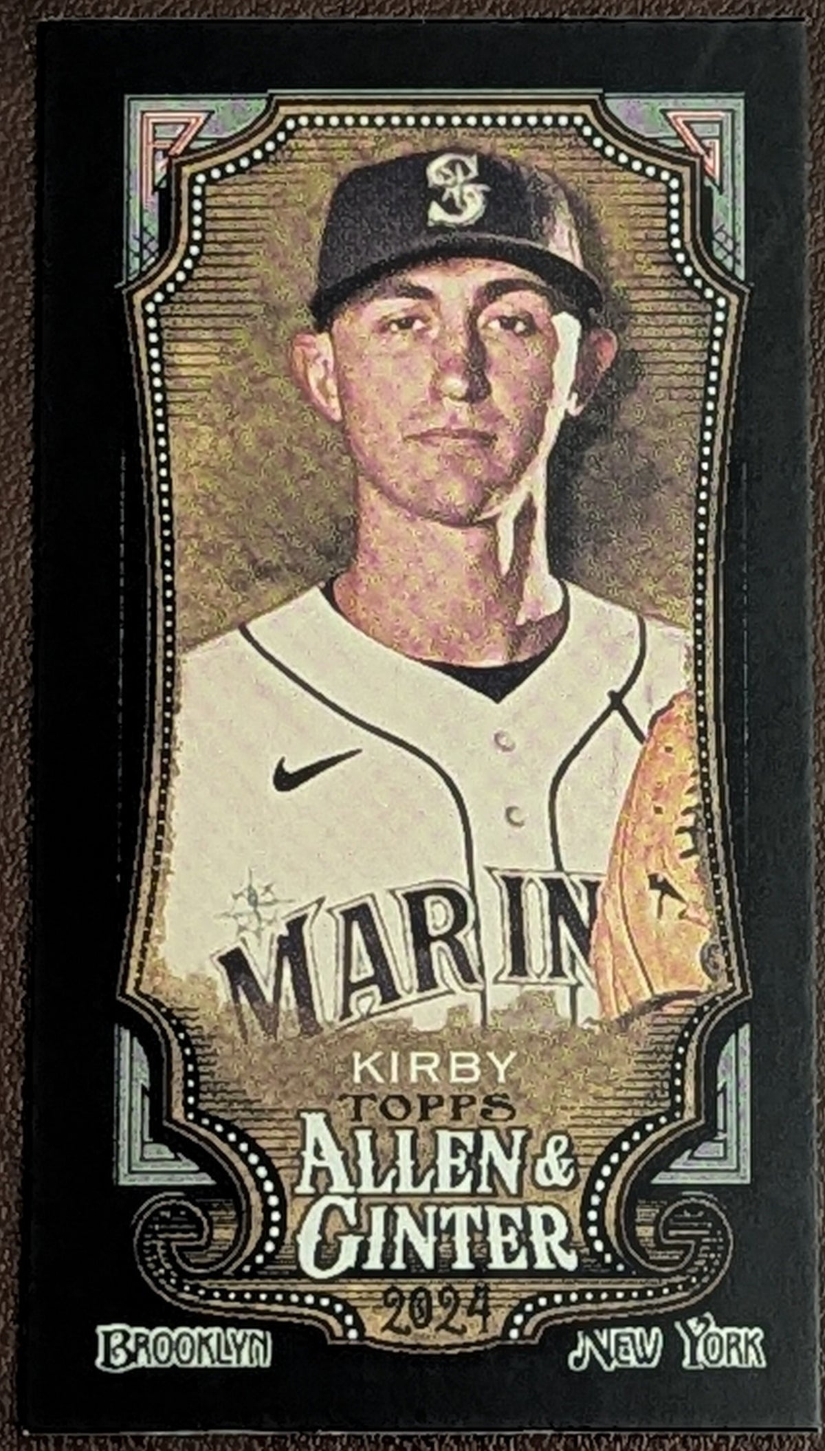 2024 Topps Allen & Ginter #41 Black Border Mini George Kirby Mariners