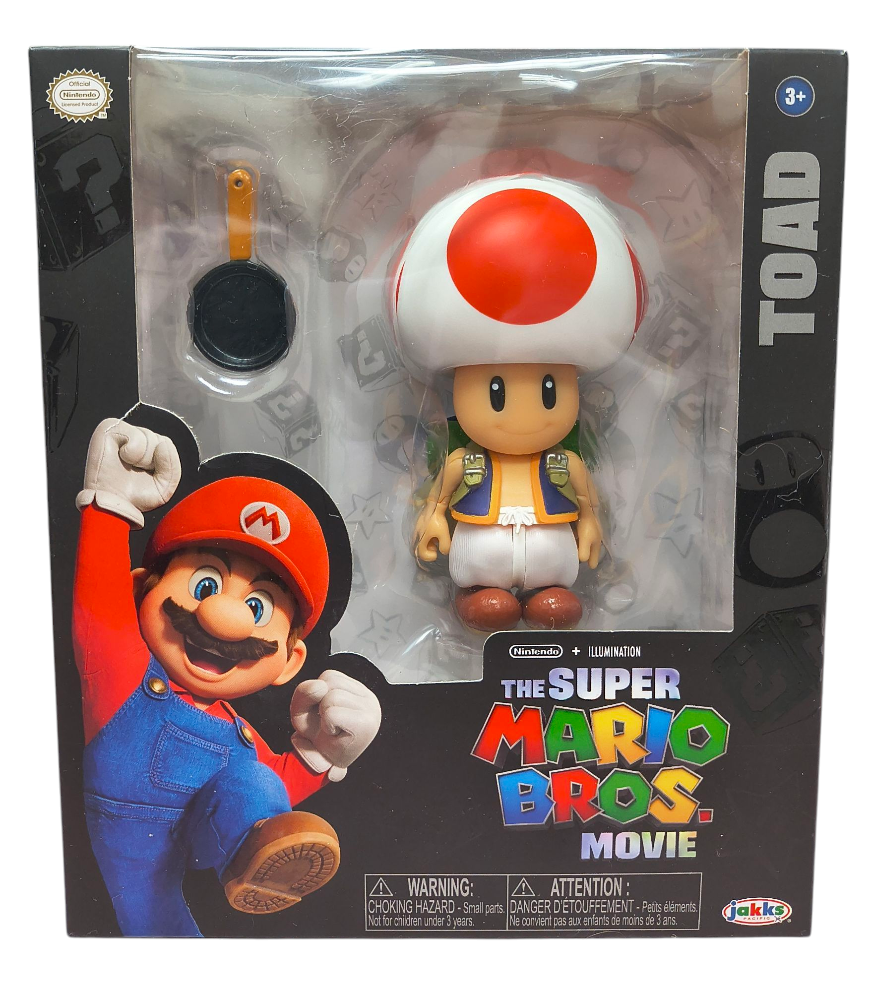 Jakks Nintendo Super Mario Bros Movie - Toad w/ Frying Pan