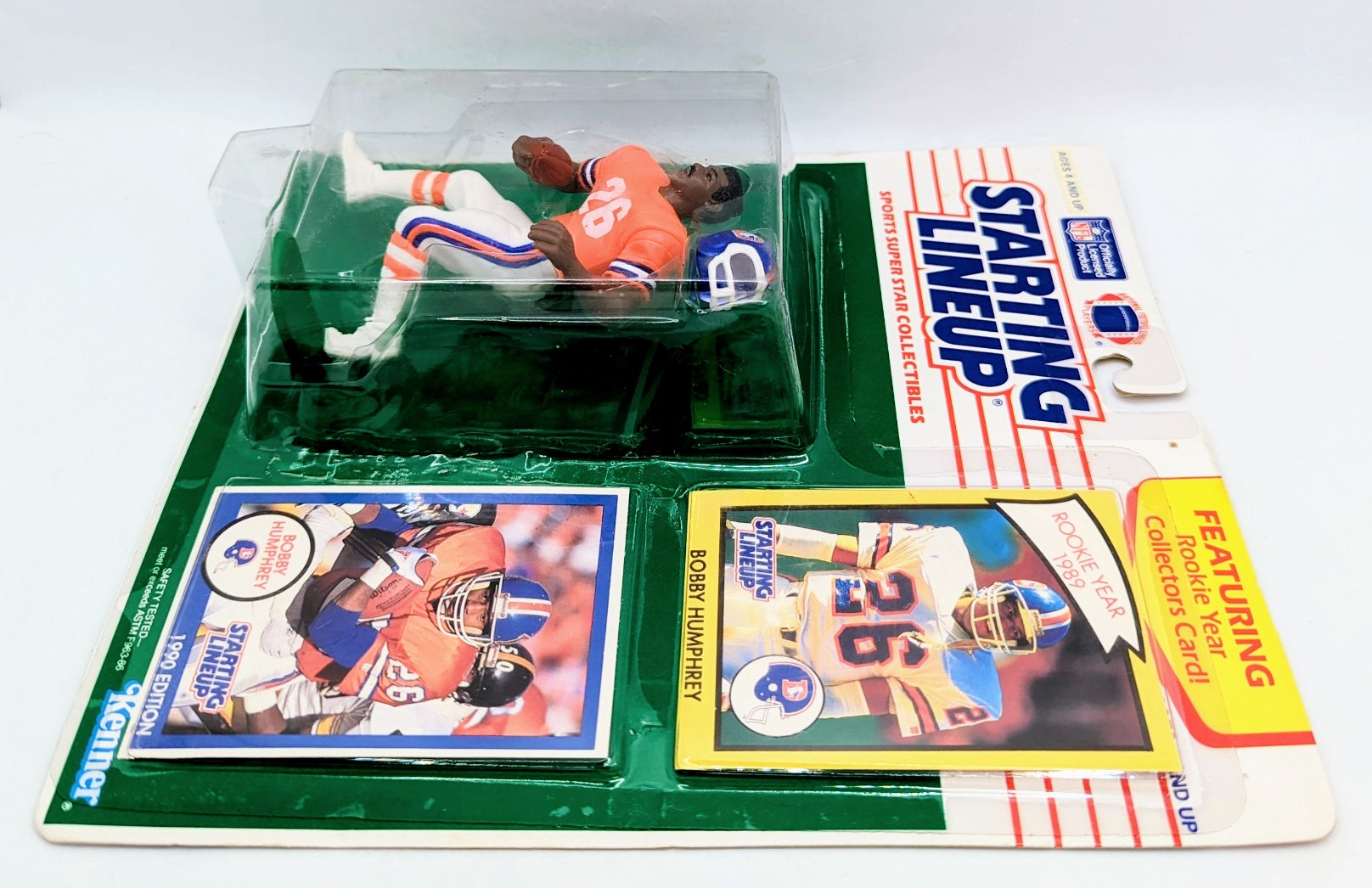 1990 Starting Lineup Bobby Humphrey Denver Broncos Rookie Year Figure image 3