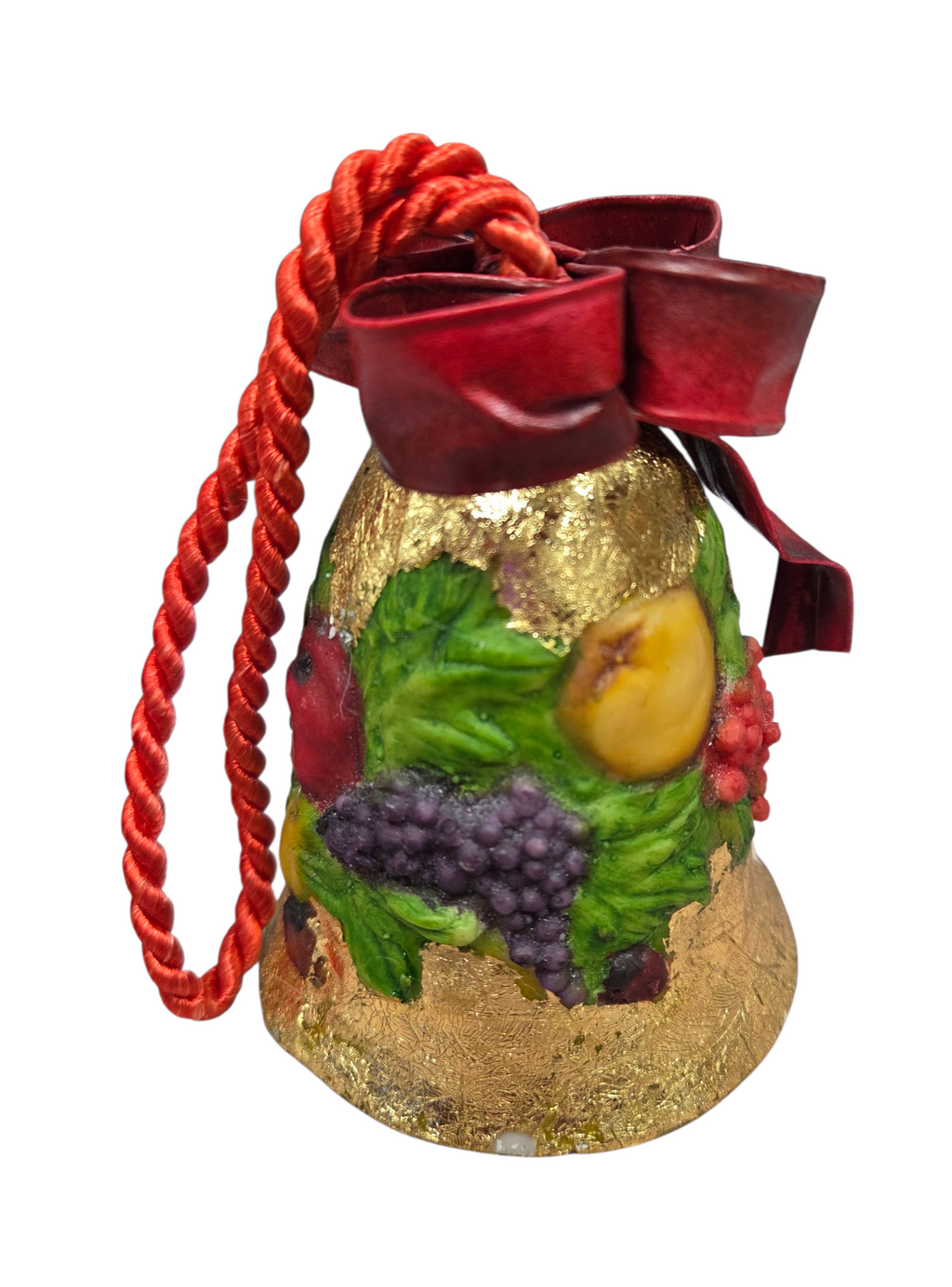 Department 56 Della Robia Fruit Bell Mache Christmas Ornament