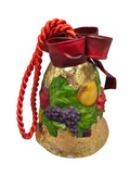 Department 56 Della Robia Fruit Bell Mache Christmas Ornament