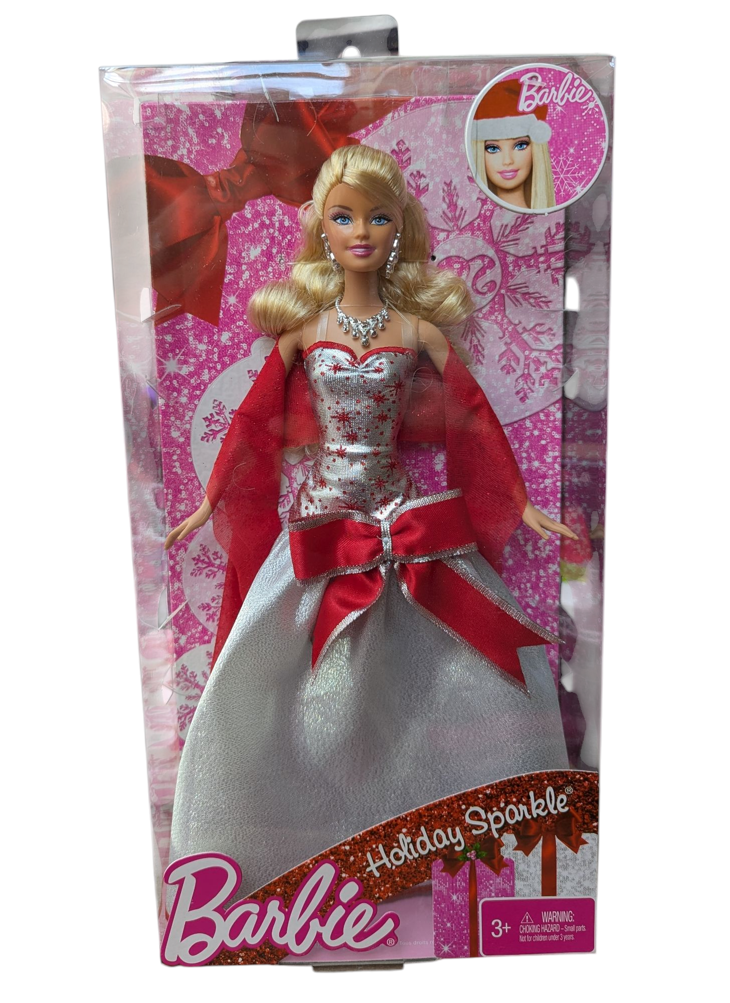 2010 Mattel Barbie Holiday Sparkle Christmas Doll V4415