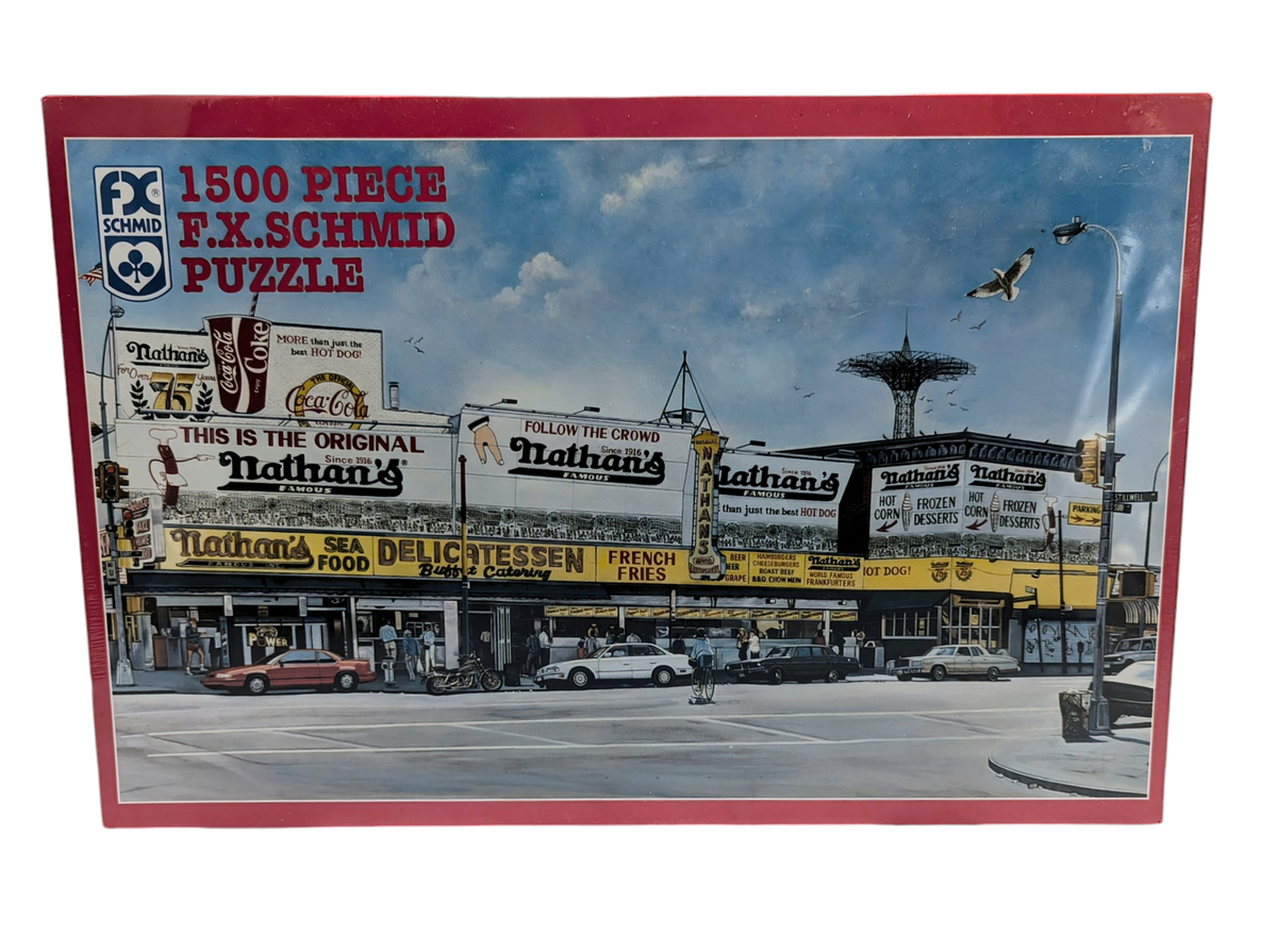1992 F.X. Schmid New York Nathan's Famouse Puzzle 1500 Pieces