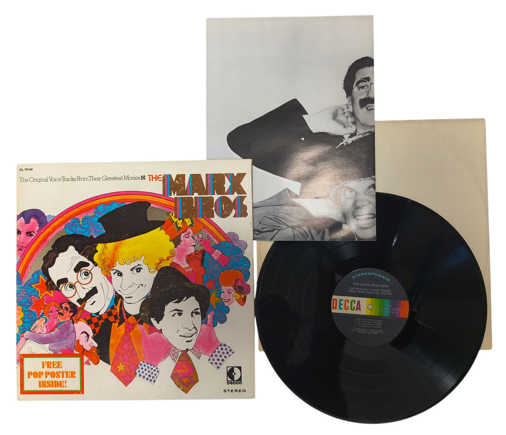 1969 Decca Marx Brothers Original Voice Tracks Greatest Movies Record w/ Poster image 7