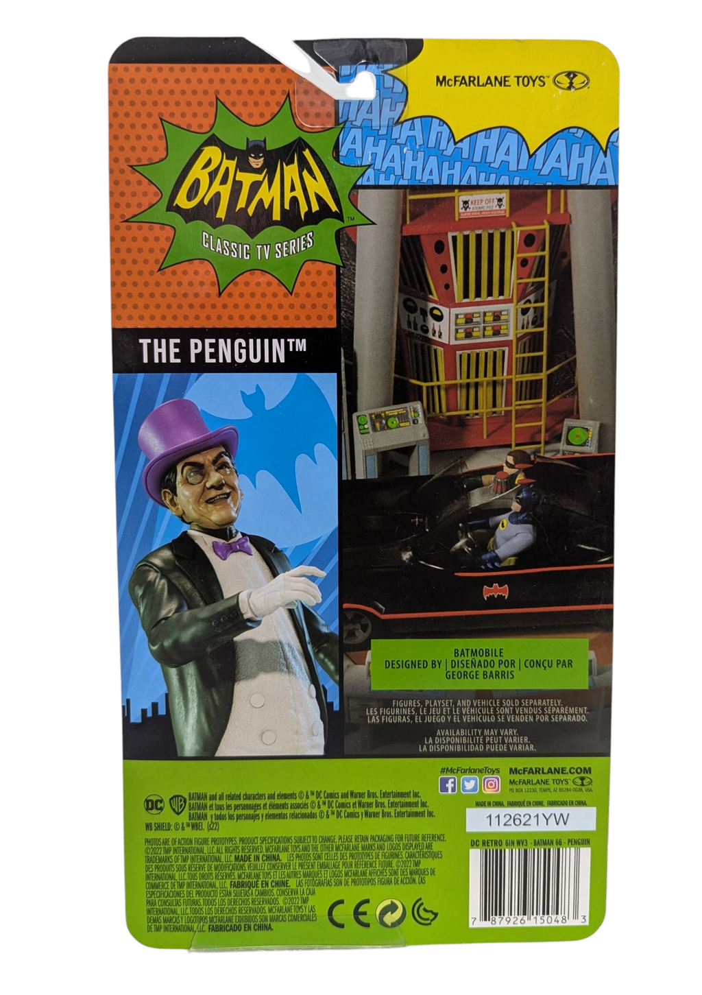 2022 McFarlane DC Comics Batman Classic TV Series The Penguin Action Figure 6" image 2