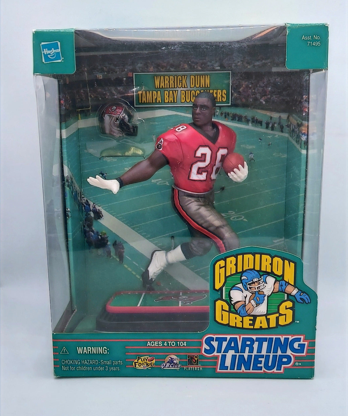 1999 Hasbro Gridiron Greats Starting Lineup Warrick Dunn Tampa Bay Buccaneers