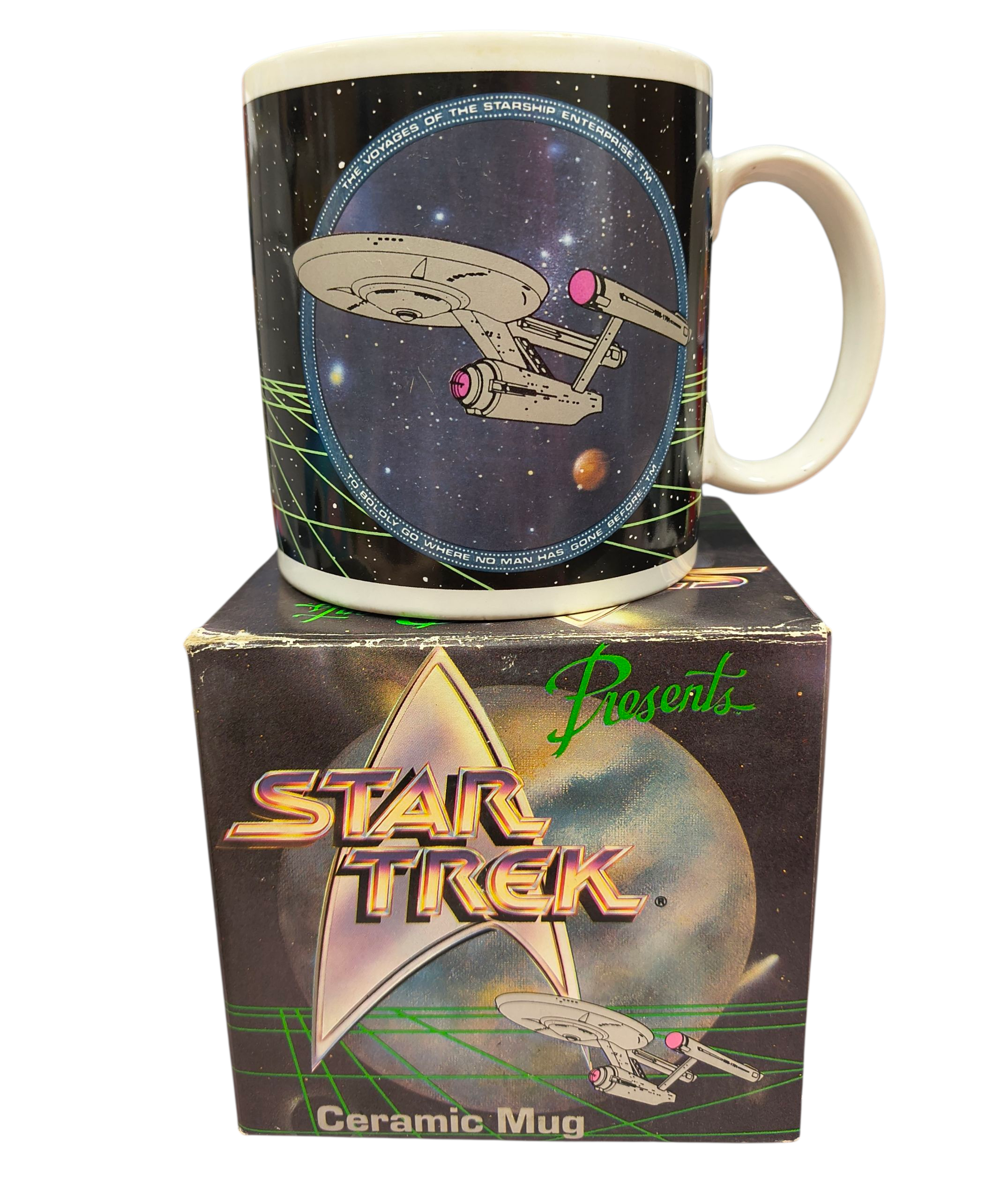 1991 Hamilton Paramount Star Trek U.S.S. Enterprise Mug Coffee Cup 901547