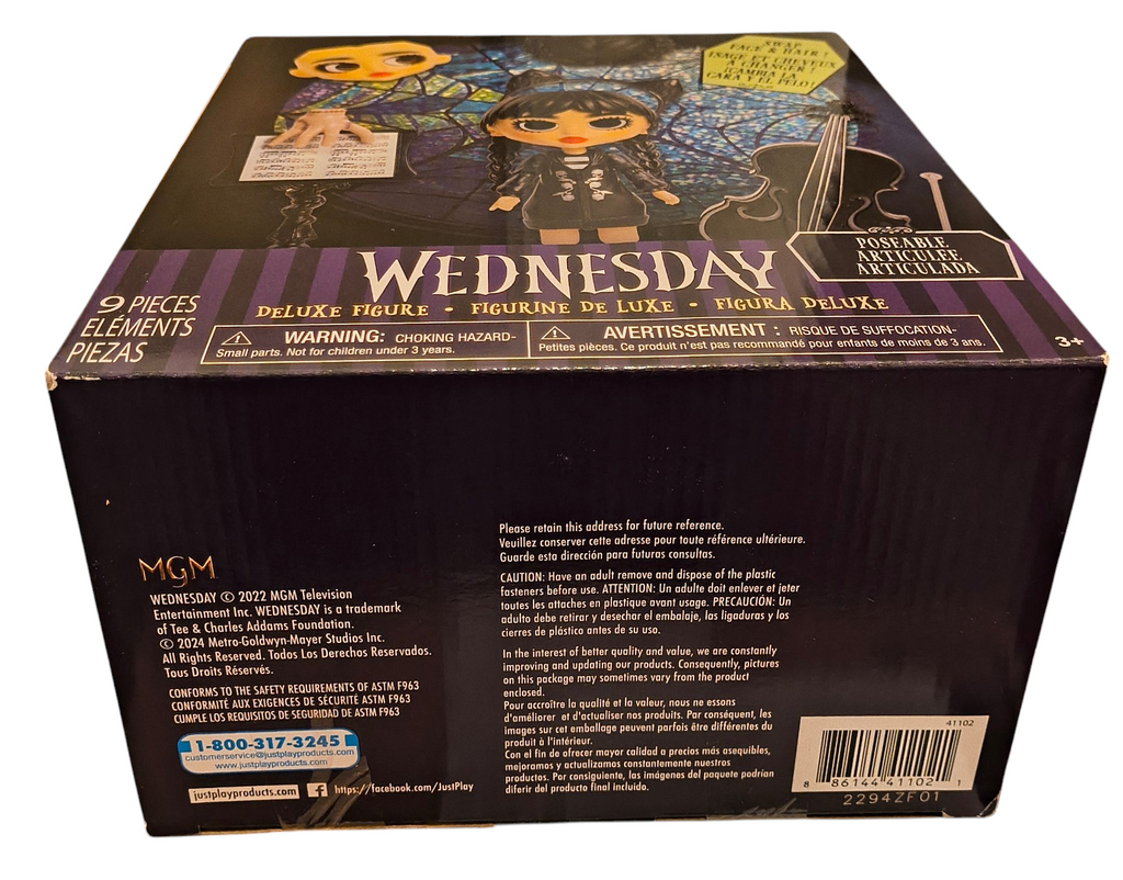 The Addams Family Wednesday Adams Deluxe 6" Poseable Articulated Action Figure image 3