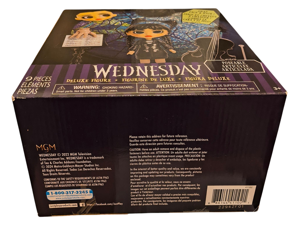 The Addams Family Wednesday Adams Deluxe 6" Poseable Articulated Action Figure image 3