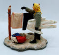 1999 The Saturday Evening Post Frozen Laundry / Frozen Clothes Figurines