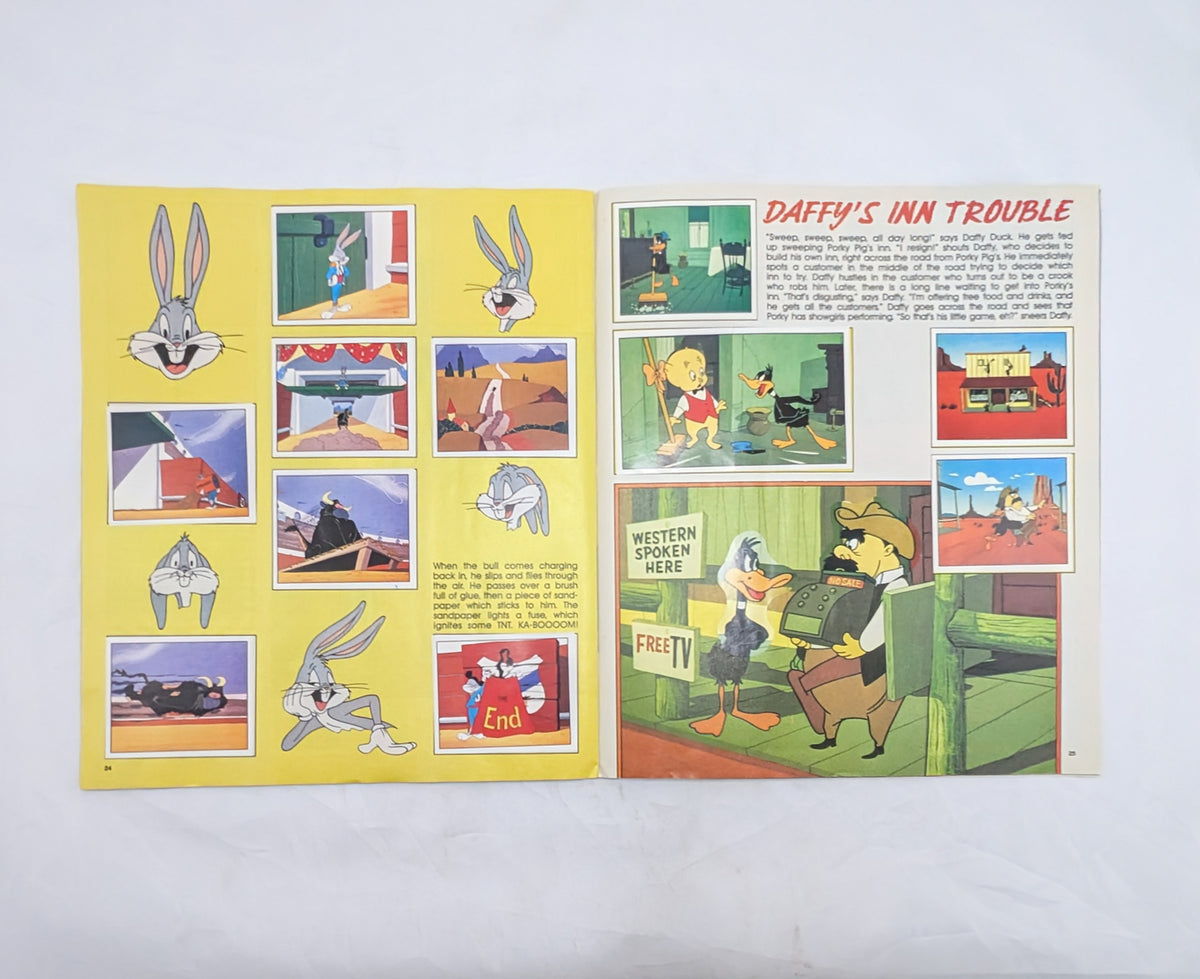 1990 Panini Warner Happy Birthday Bugs Looney Tunes Sticker Book 100% Complete image 15