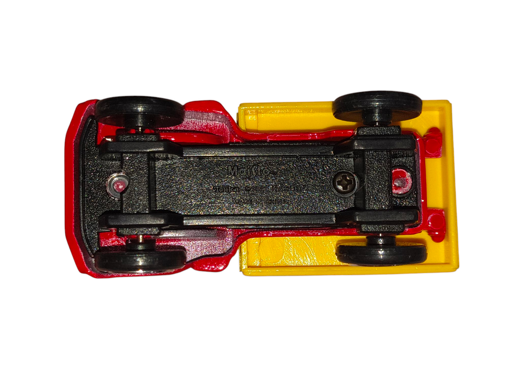 1998 Maisto Tonka Toys Truck Utility Hauler Red & Yellow Diecast image 5