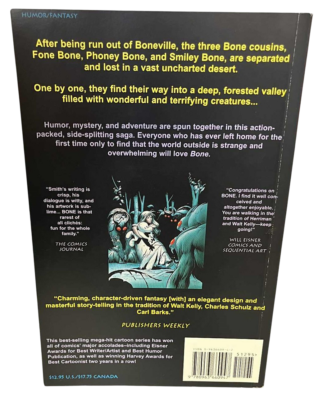 1996 Jeff Smith Bone Volume 2 The Great Cow Race TPB Paperback image 2