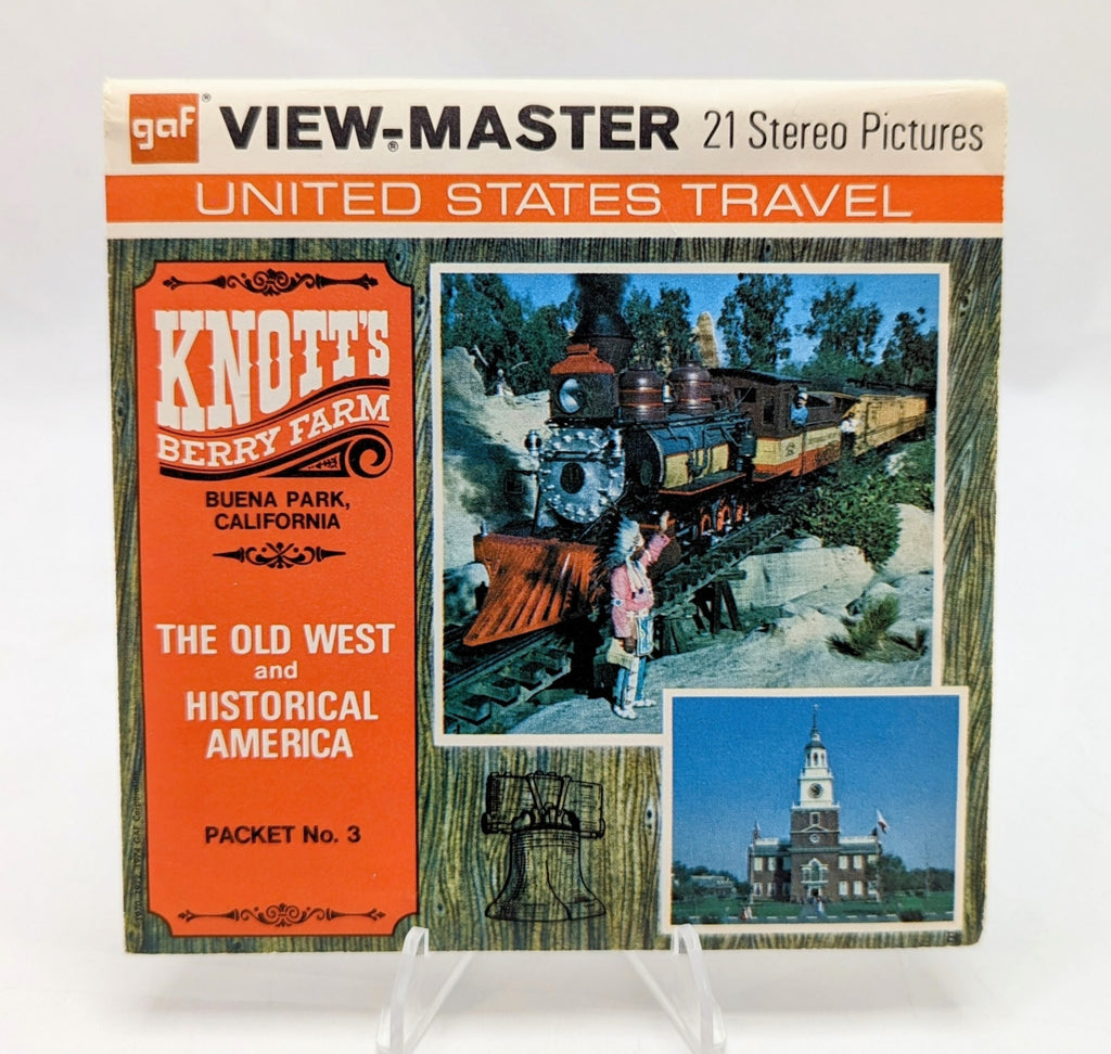 1974 GAF View-Master Knott's Berry Farm The Old West & Historical America 3 Reel