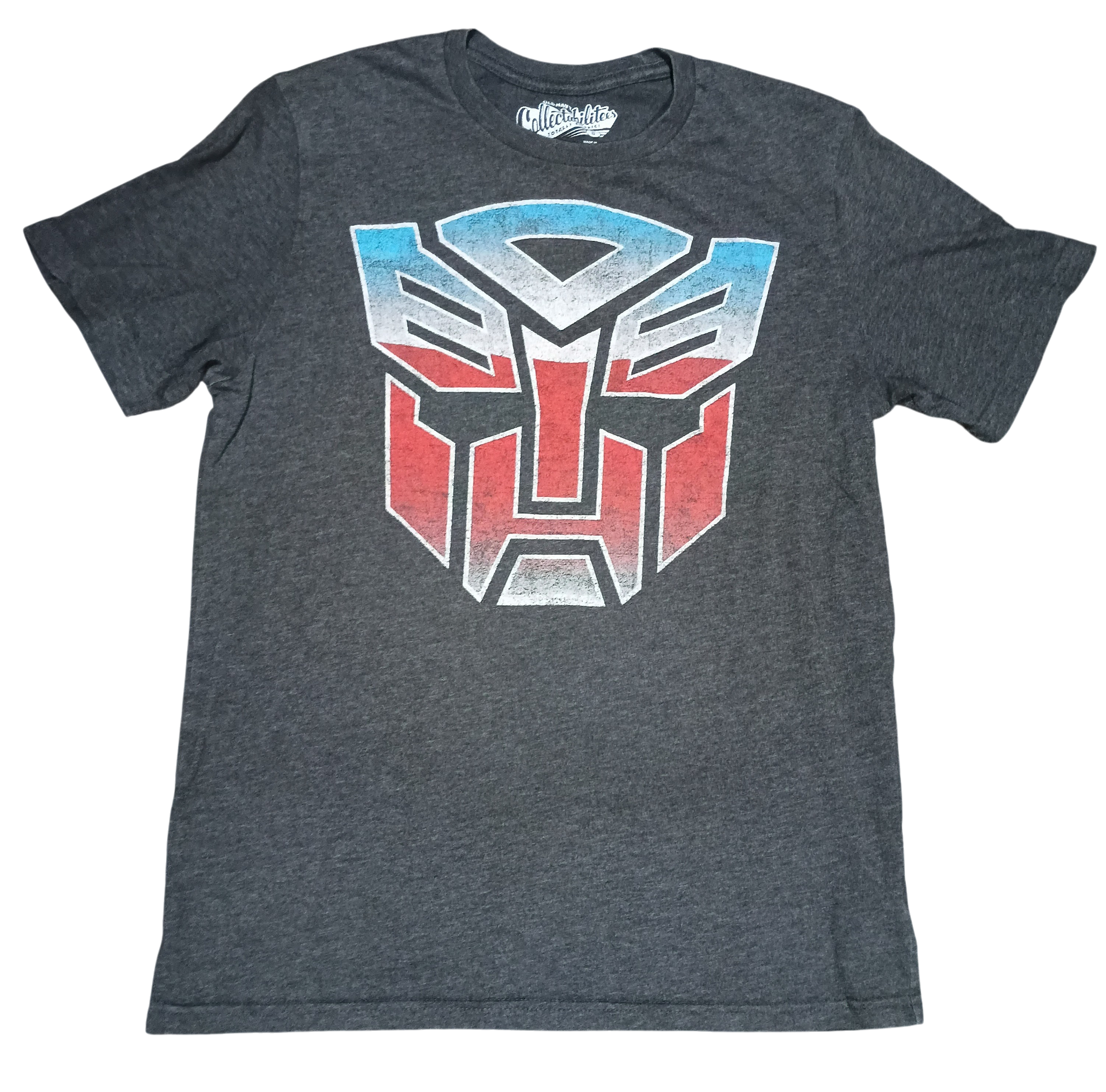 Old Navy Collectabilitees Transformers Logo Optimus Prime Gray Small T-Shirt