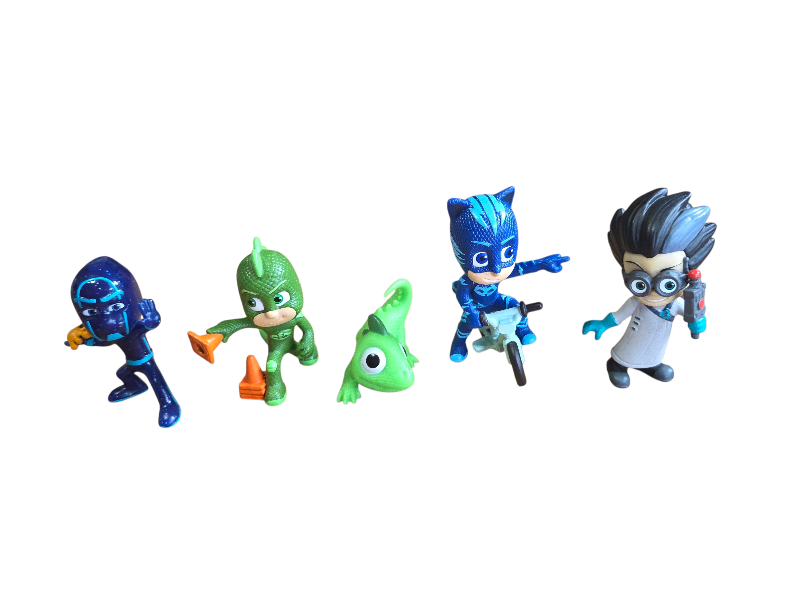 PJ Masks Collectible 5 Piece Figure Set Catboy Gekko Romeo Night Ninja Lizard