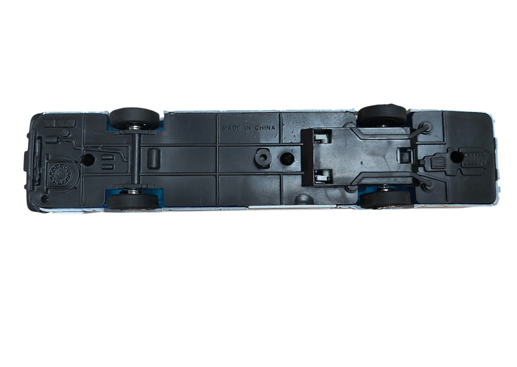 Earth Line Express Diecast Pull Back Transit Bus Doors Open 7.5" image 7