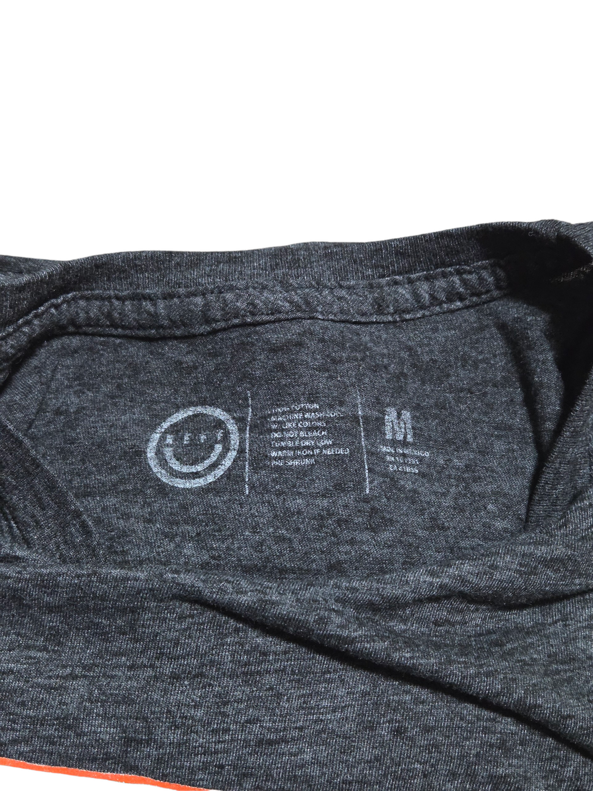 Neff Dark Grey With Aqua Blue and Orange Logo Size Medium T-Shirt image 3