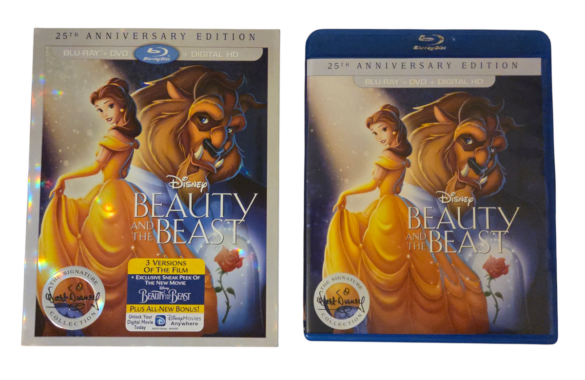 2016 Disney Beauty and the Beast 25th Anniversary Blu-ray + Digital - No DVD