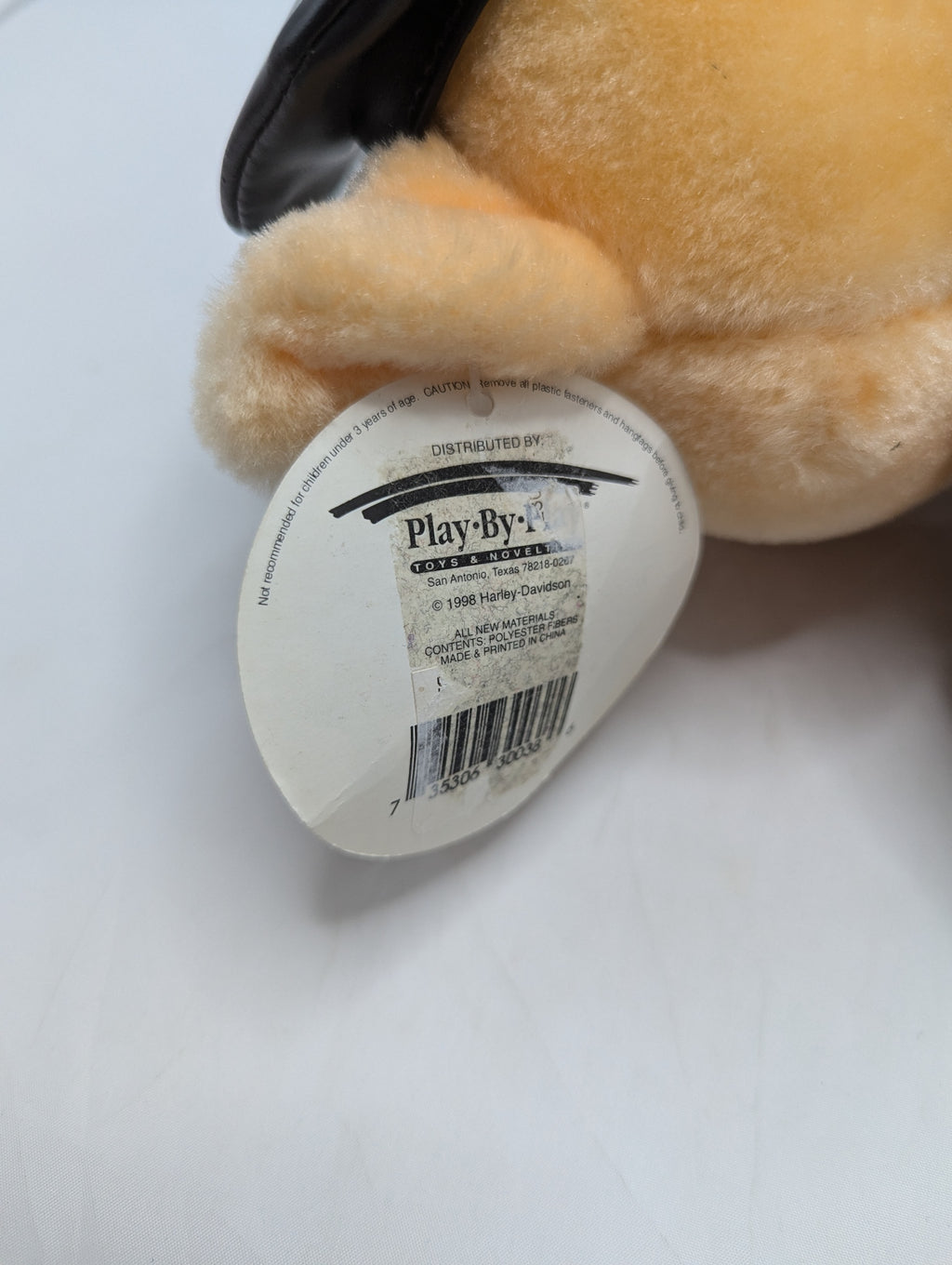 1998 Play By Play Harley Davidson Biker Pig Hog Stuffed Animal 10" image 3