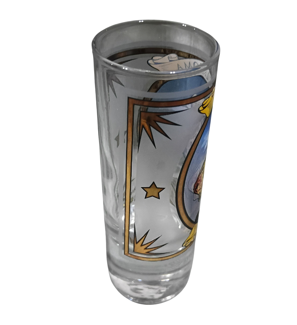 Vintage Real Time Oklahoma Native America Tall Shot Glass image 7